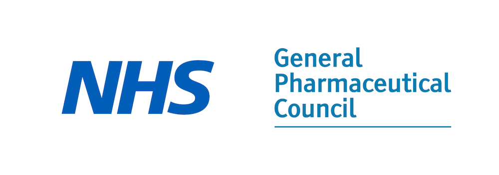 NHS and General Pharmaceutical Council logos